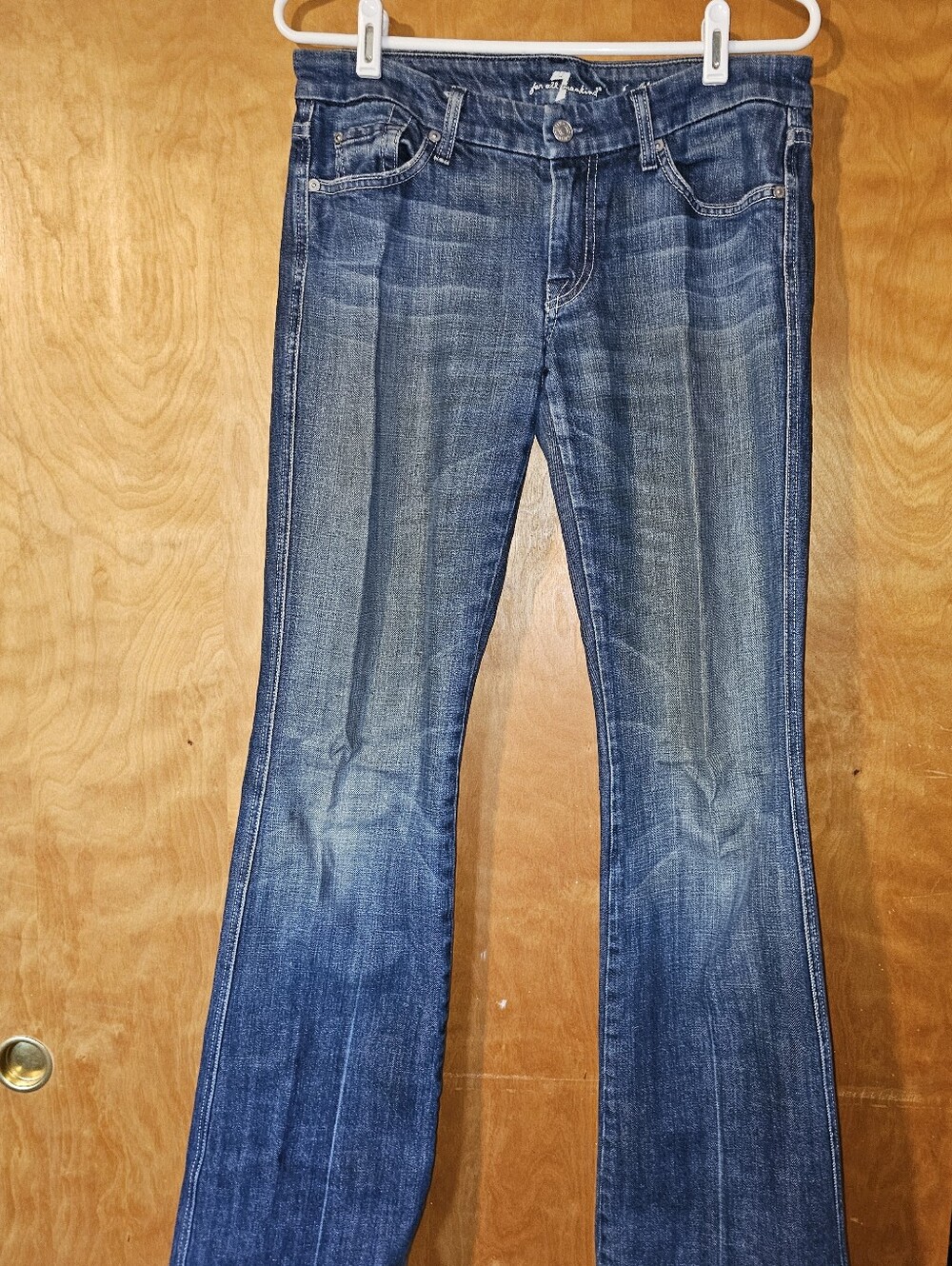 7 For All Mankind Women's Blue Flare Jeans